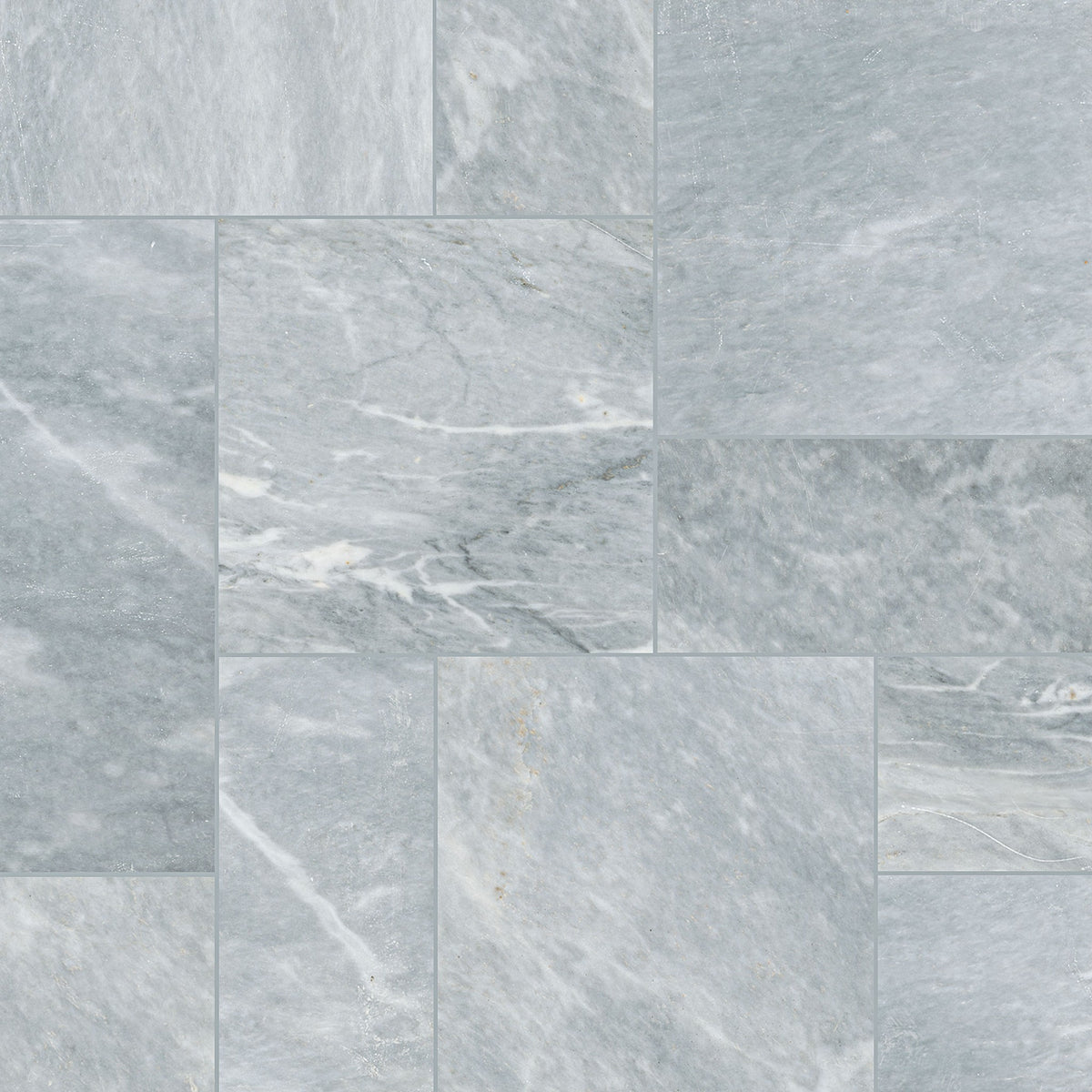 Atlantic Blue natural stone pavers, close up product view showing color and texture