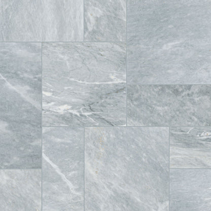 Atlantic Blue natural stone pavers, close up product view showing color and texture