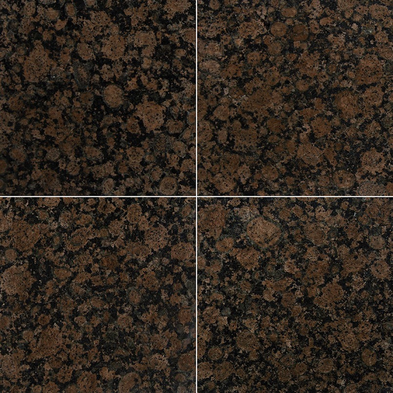 Baltic Brown Granite Tile, 12"x12" Tile in Polished finish