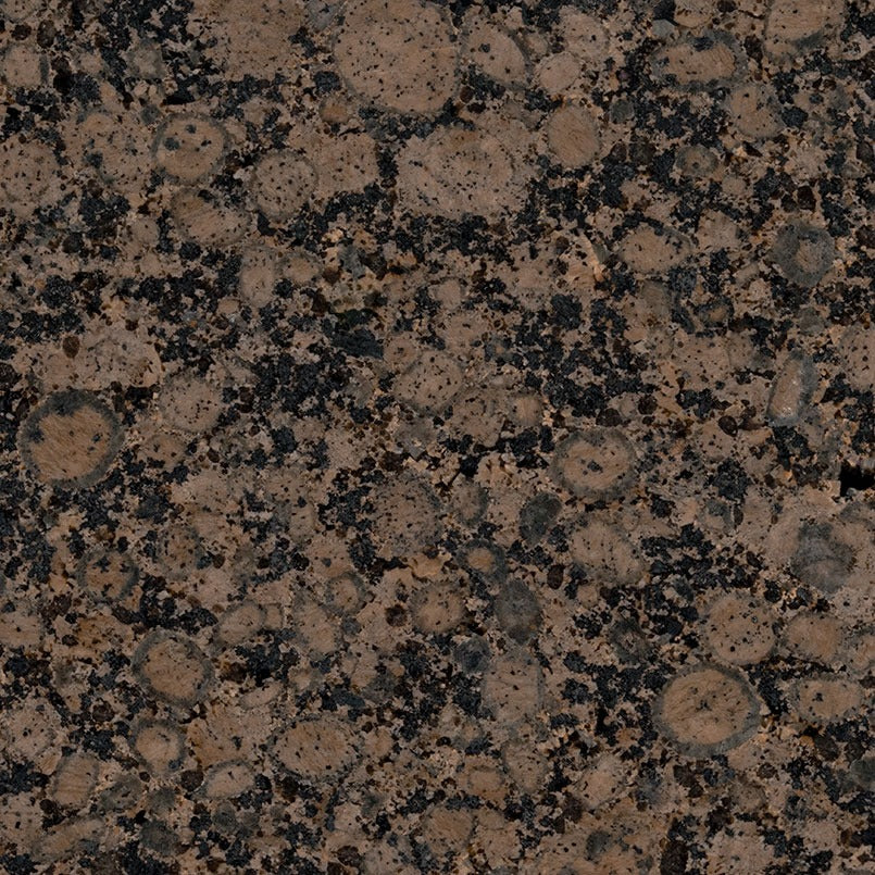 Baltic Brown Granite Tile, close up of the natural stone surface