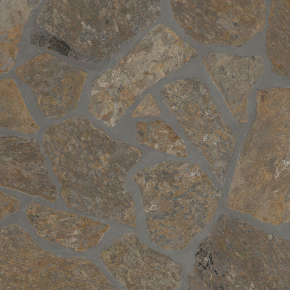 Bedford Fieldstone natural thin stone veneer, close up product view showing color and texture