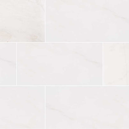 Bianco Dolomite Marble Tile, 12"x24" Tile in Polished finish