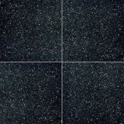 Black Galaxy Granite Tile, 18"x18" Tile in Polished finish