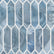 Picket Rustic Tile Blue Shimmer Picket Glass Mosaic Tile | KBF Home Improvement