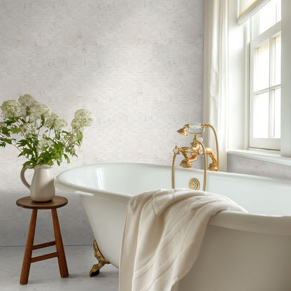 Brighton Gold porcelain tile installed in a bathroom setting, scene 4