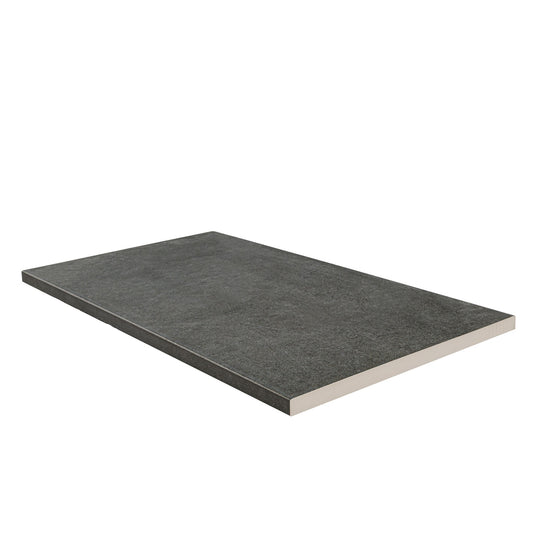 Cementique Graphite porcelain pavers, close up product view showing color and texture