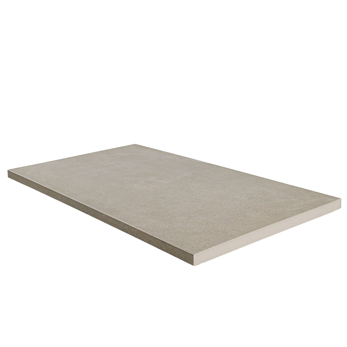 Cementique Silver porcelain pavers, close up product view showing color and texture