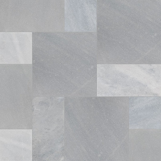 Cosmic Gray natural stone pavers, close up product view showing color and texture