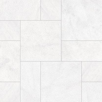 Crystal White natural stone pool coping, close up product view showing color and texture