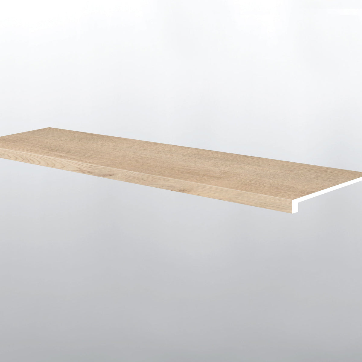 Cyrus 2.0 Chester Hills eased edge stair tread trim for rigid core SPC vinyl plank flooring