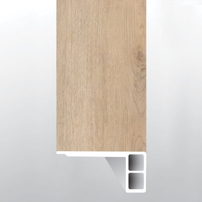 Cyrus 2.0 Chester Hills eased edge flush stair nose trim for rigid core SPC vinyl plank flooring