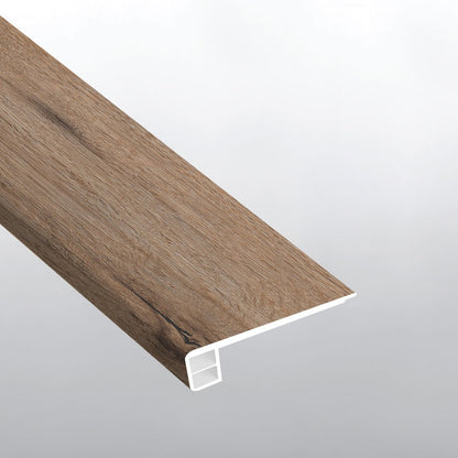 Cyrus 2.0 Fauna eased edge flush stair nose trim for rigid core SPC vinyl plank flooring