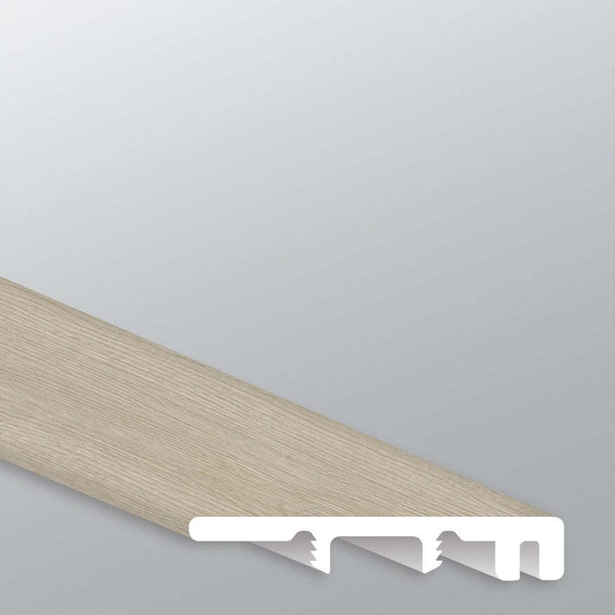 Cyrus 2.0 Honeybella Oak end cap trim for rigid core SPC vinyl plank flooring