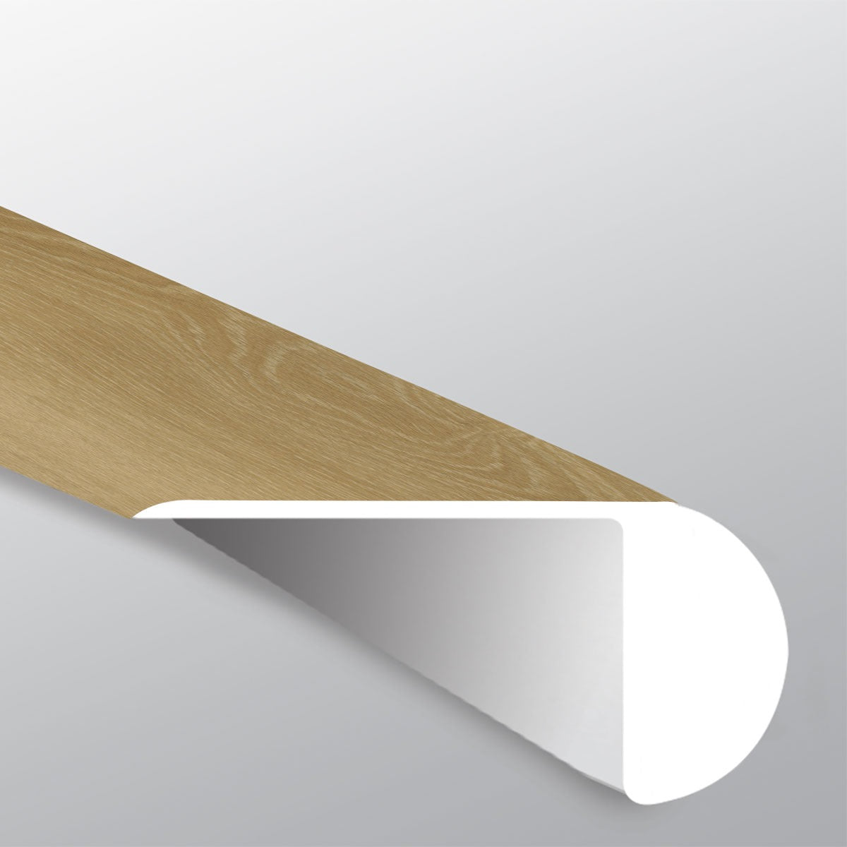 Cyrus 2.0 Valleyview Grove overlapping stair nose trim for rigid core SPC vinyl plank flooring