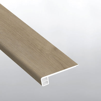 Cyrus Sandino eased edge flush stair nose trim for rigid core SPC vinyl plank flooring