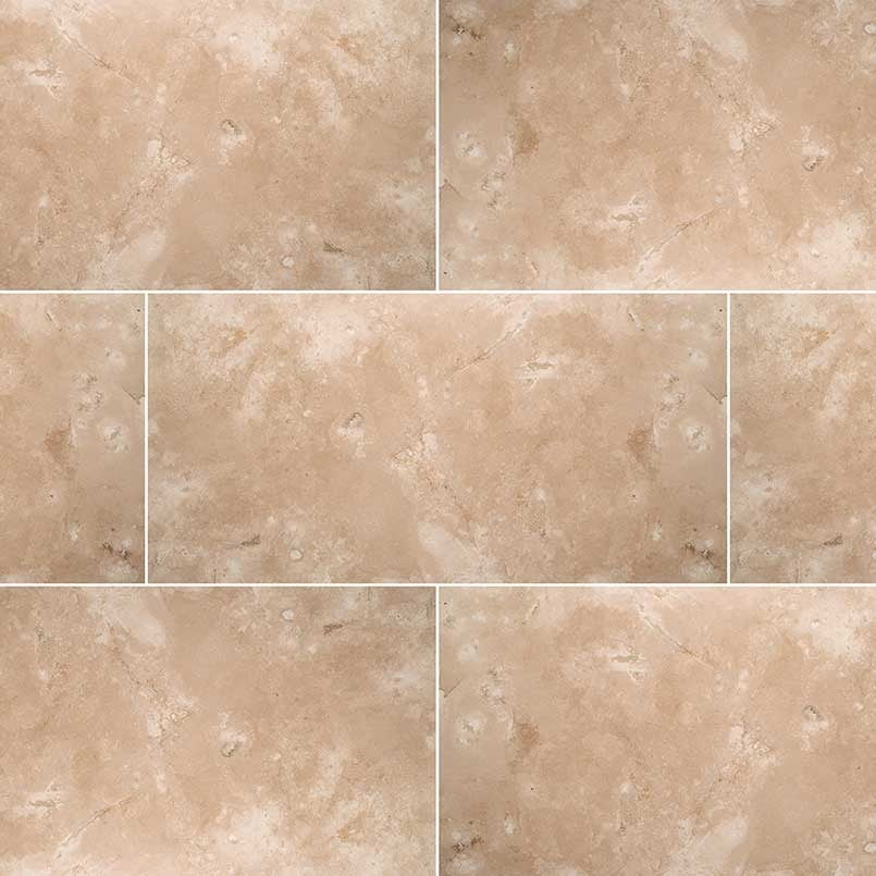 Durango Cream Travertine Tile, 12"x24" Tile in Honed finish