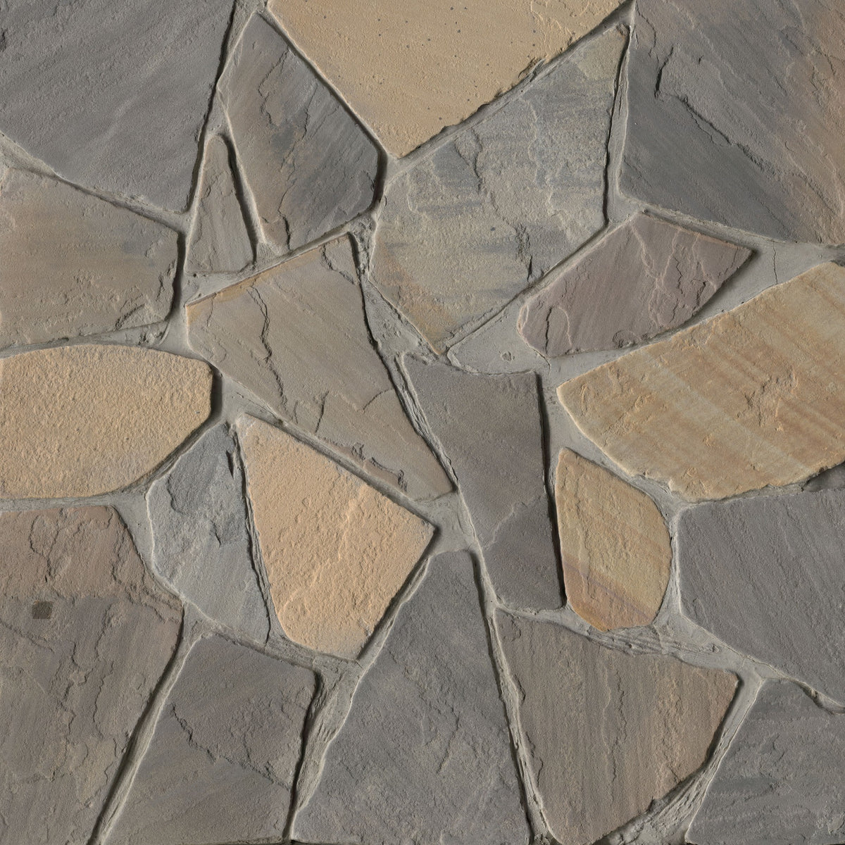 Durham Fall Fieldstone natural thin stone veneer, close up product view showing color and texture
