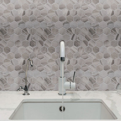 Eden Bardiglio porcelain tile shown in a finished room