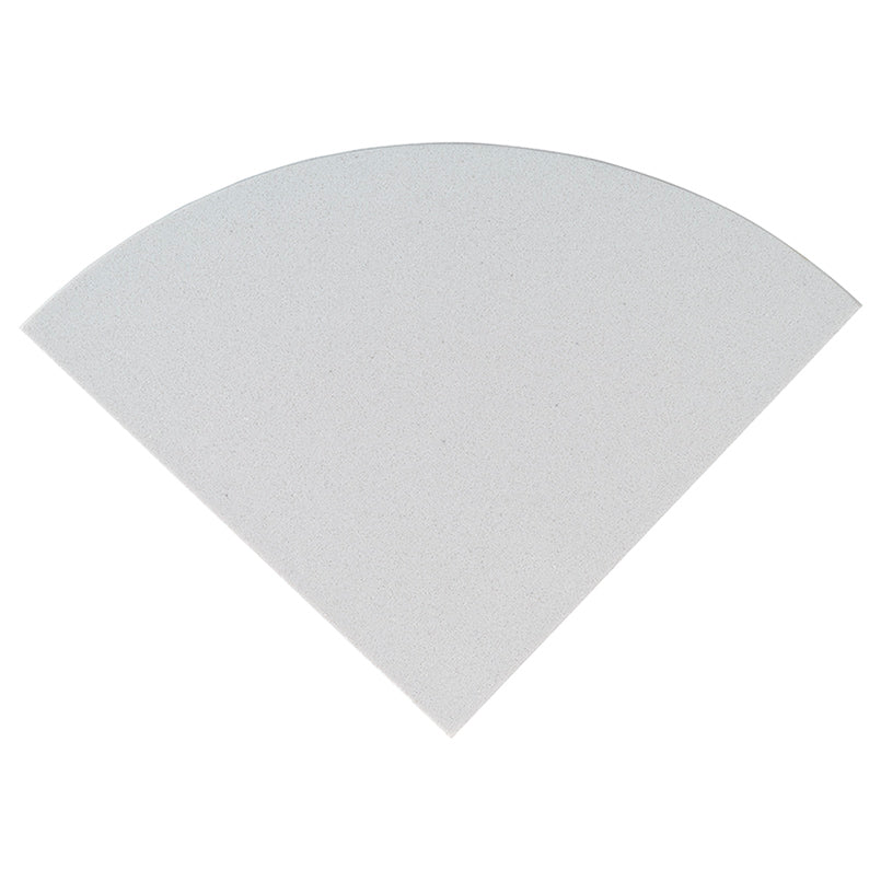 Engineered White Marble 9 Inch Corner Shelf, polished engineered marble shower accessory