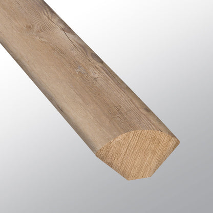 Glenridge Lime Washed Oak quarter round trim for glue down vinyl plank flooring