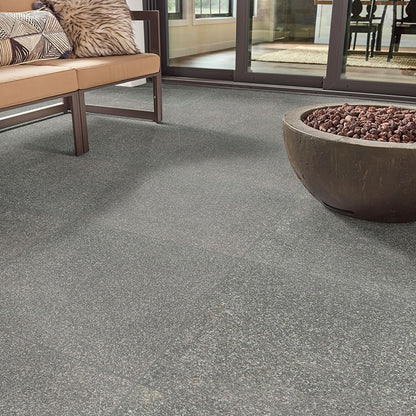 Gray Mist Granite Pavers shown installed in a finished outdoor or living space