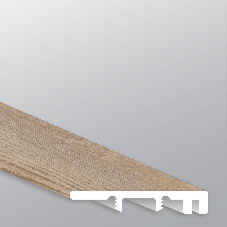 Katavia Lime Washed Oak end cap trim for glue down vinyl plank flooring