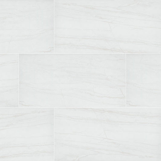 Kaya Zermatta Blanca porcelain pavers, close up product view showing color and texture