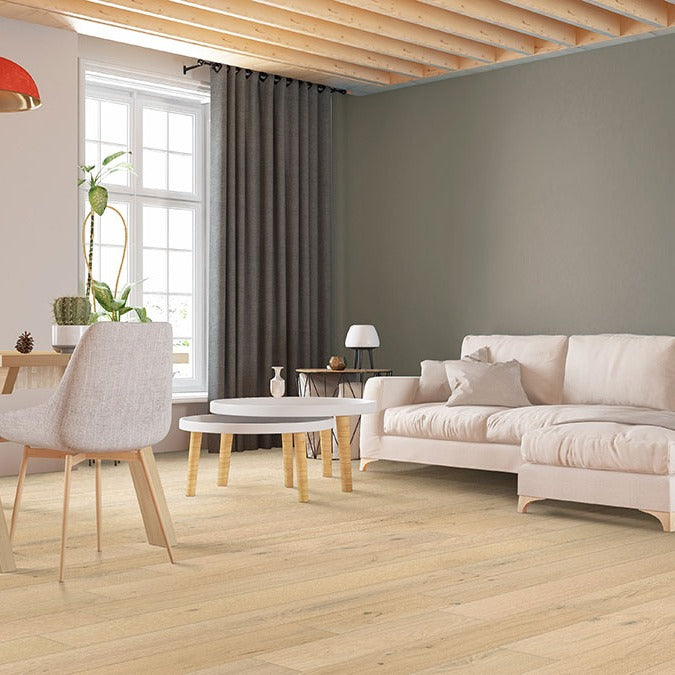 Kelmore Sandora engineered wood flooring installed in a living room