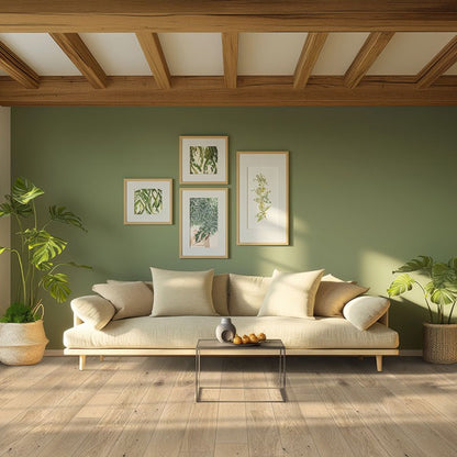 Ladson Tualatin Blonde engineered wood flooring installed in a living room