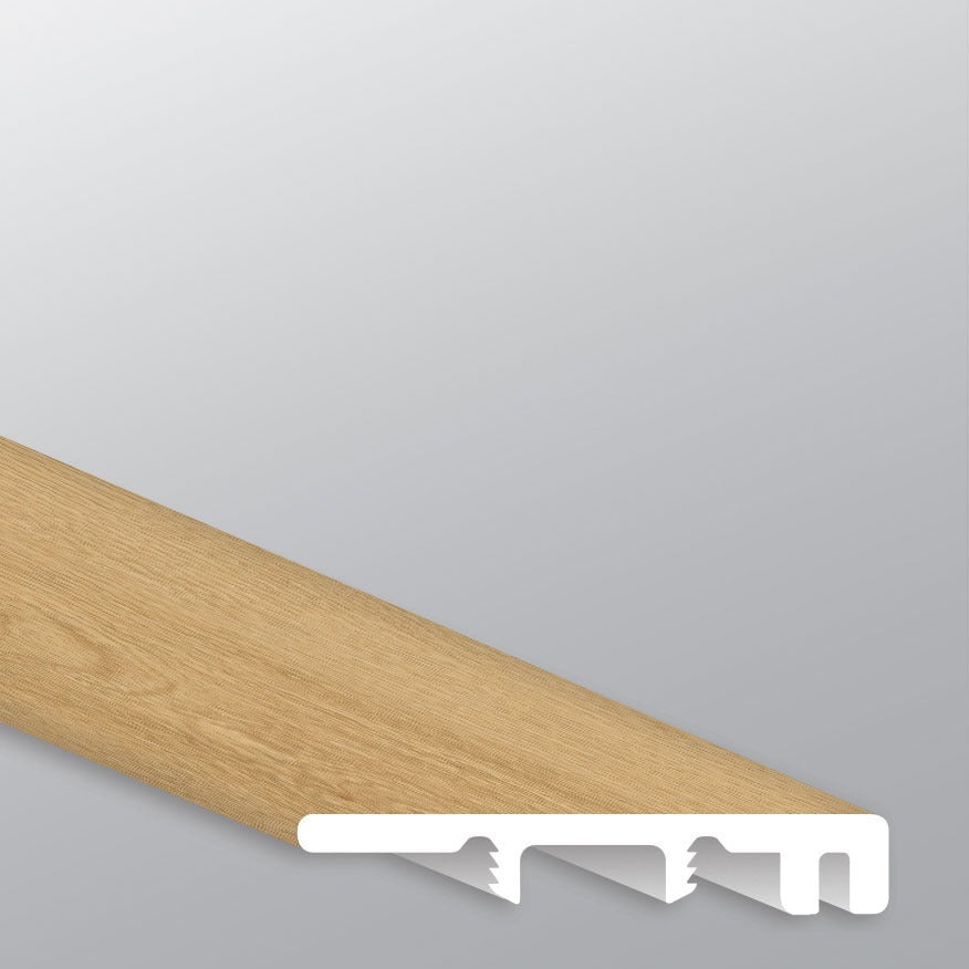 Laurel Bayside Buff end cap trim for rigid core SPC vinyl plank flooring
