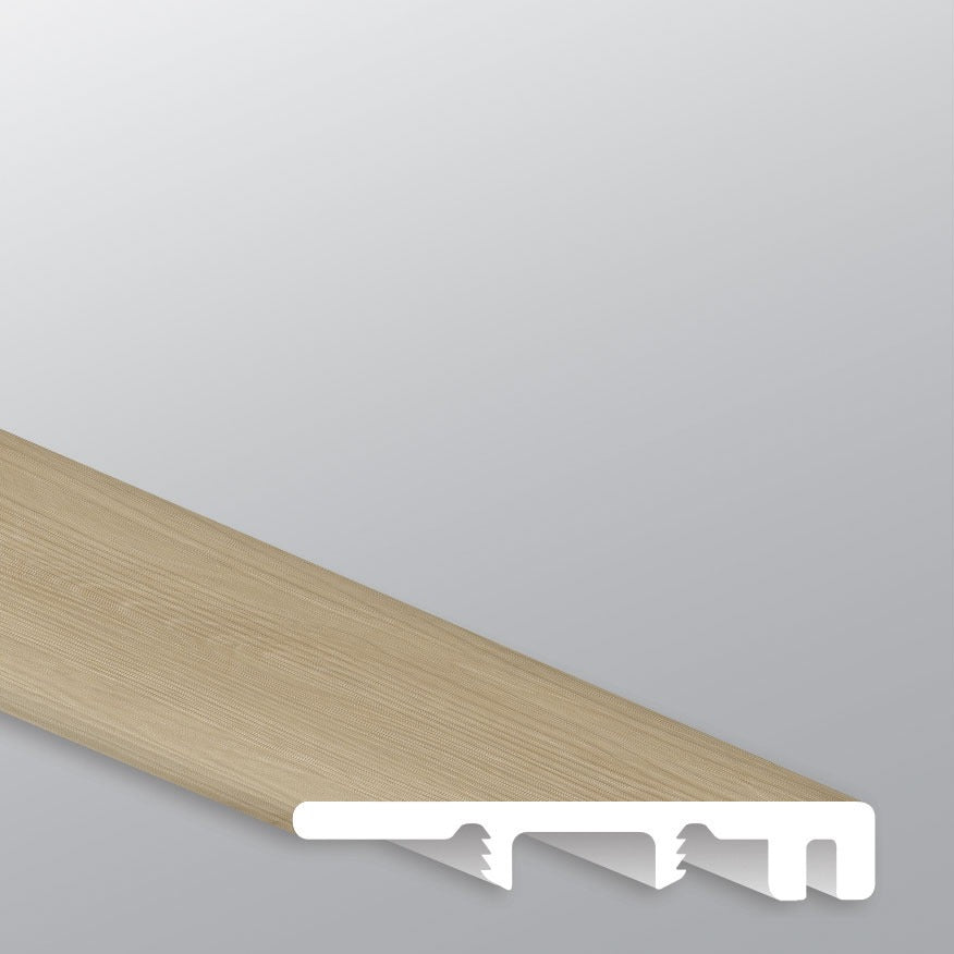 Laurel Flaxen end cap trim for rigid core SPC vinyl plank flooring