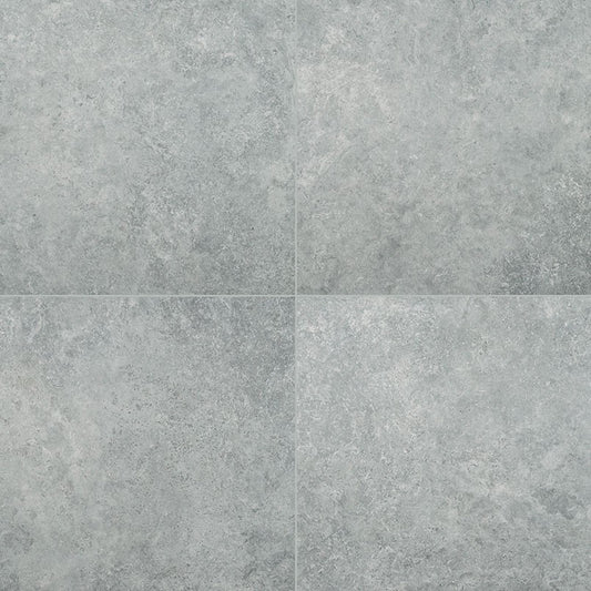 Legions Lunar Silver porcelain pavers, close up product view showing color and texture