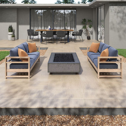 Livingstyle Beige Arterra Porcelain Pavers shown installed in a finished outdoor or living space