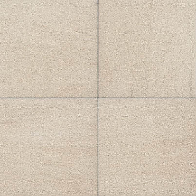 Livingstyle Beige porcelain pavers, close up product view showing color and texture