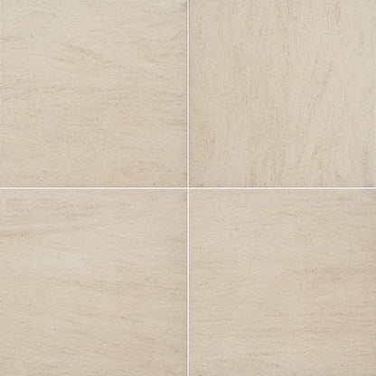 Livingstyle Beige porcelain pavers, close up product view showing color and texture