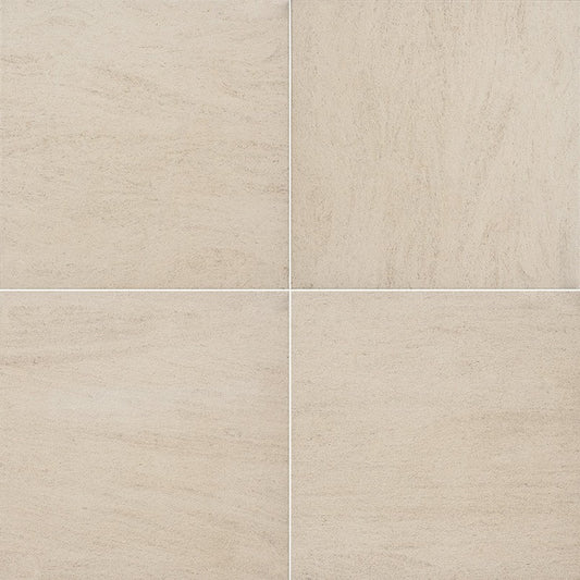 Livingstyle Beige porcelain pavers, close up product view showing color and texture