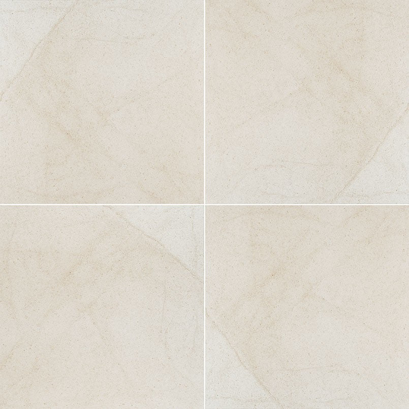 Livingstyle Cream porcelain pavers, close up product view showing color and texture