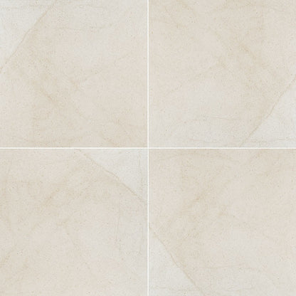 Livingstyle Cream porcelain pavers, close up product view showing color and texture