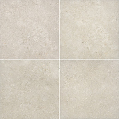 Livingstyle Pearl porcelain pavers, close up product view showing color and texture