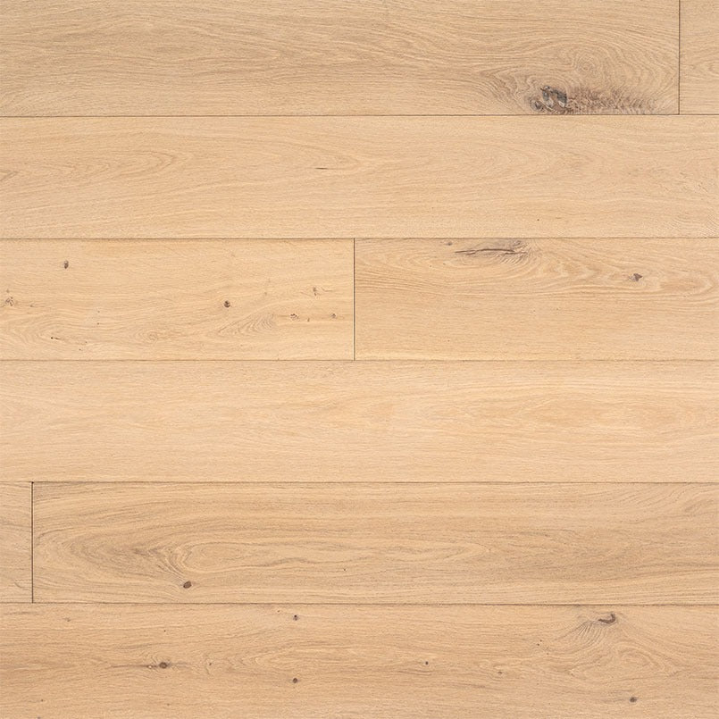 McCarran Tualatin Blonde engineered wood flooring, top down plank view
