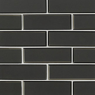 Metallic Gray 2x6 Bevel Subway Glass Mosaic | KBF Home Improvement