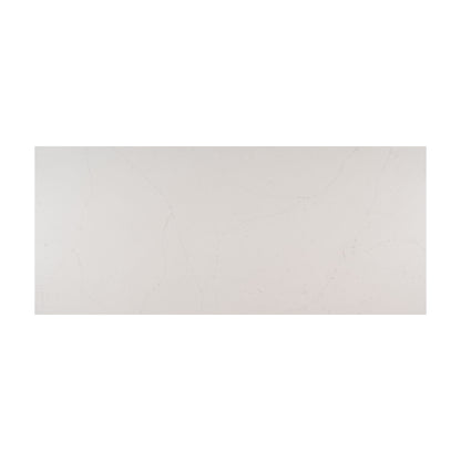 Alabaster White quartz slab, full slab view
