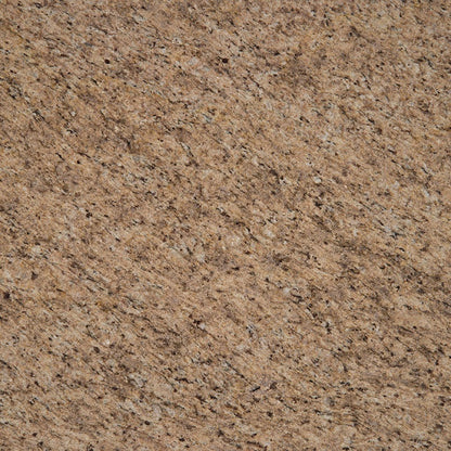 Amarello Ornamental granite slab, close up of the surface