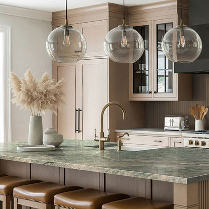 Audacia quartzite countertop installed in a kitchen