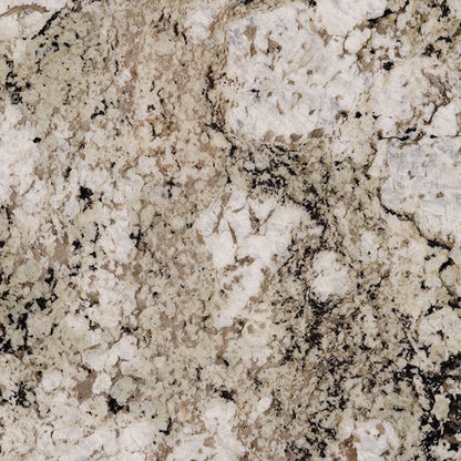 Avalon White granite slab, wider view of the stone pattern