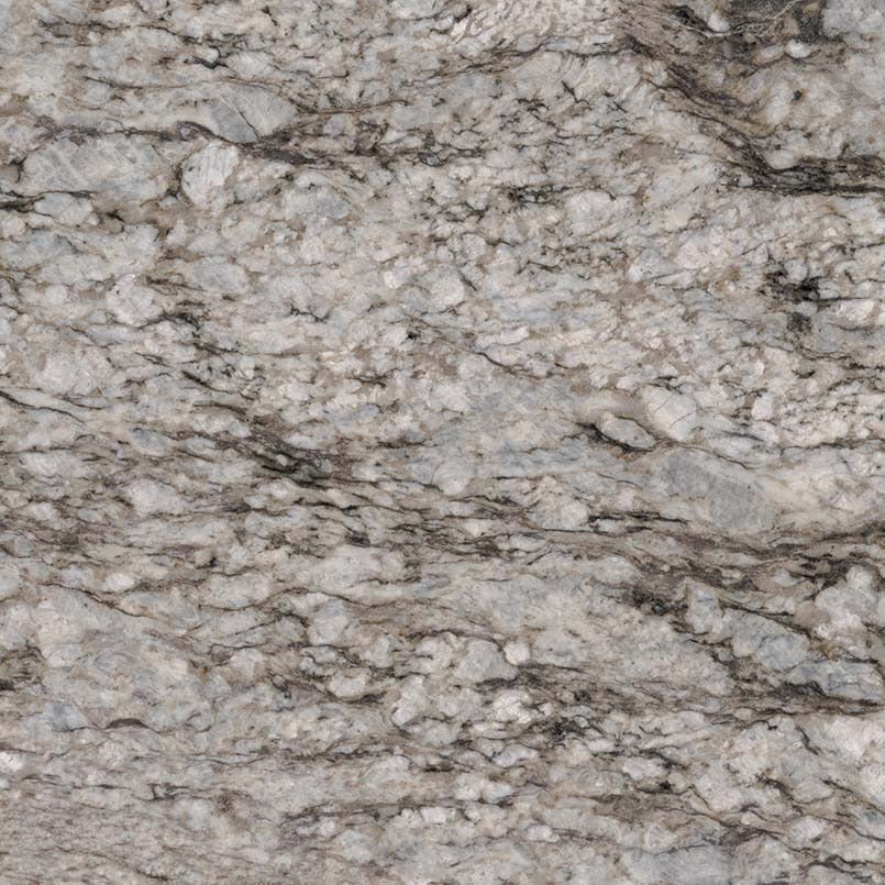 Azul Celeste granite slab, close up of the surface