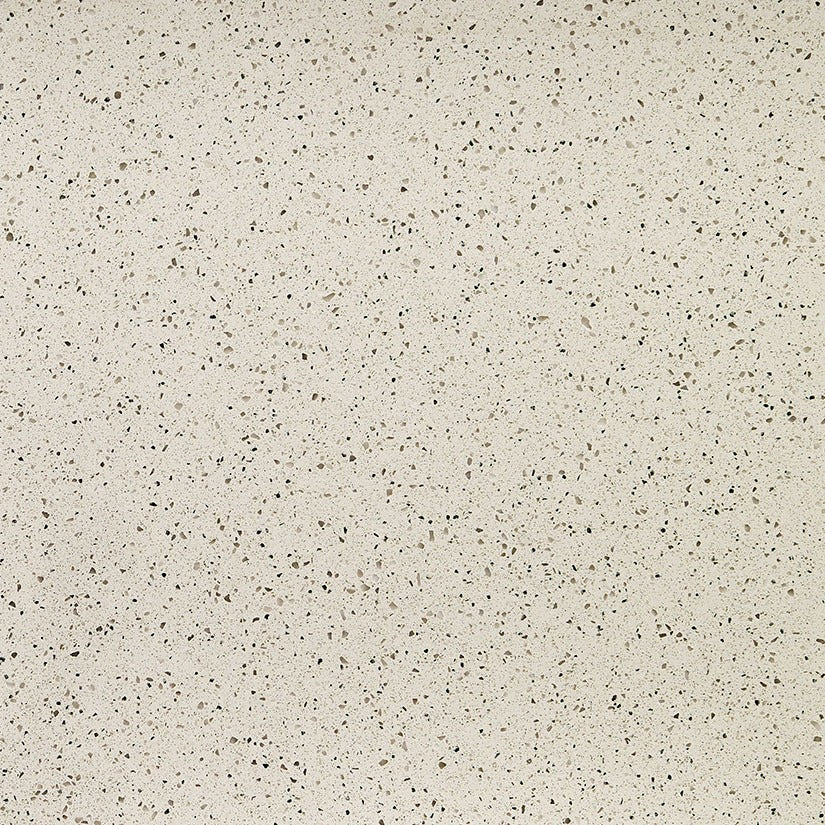 Bianco Pepper quartz countertop installed in a room setting