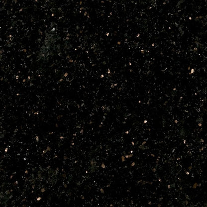 Black Galaxy granite slab, wider view of the stone pattern