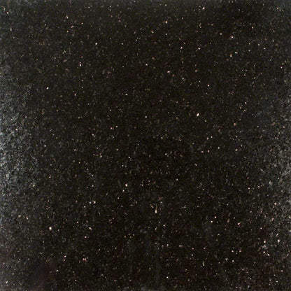 Black Galaxy granite slab, detail of the grain