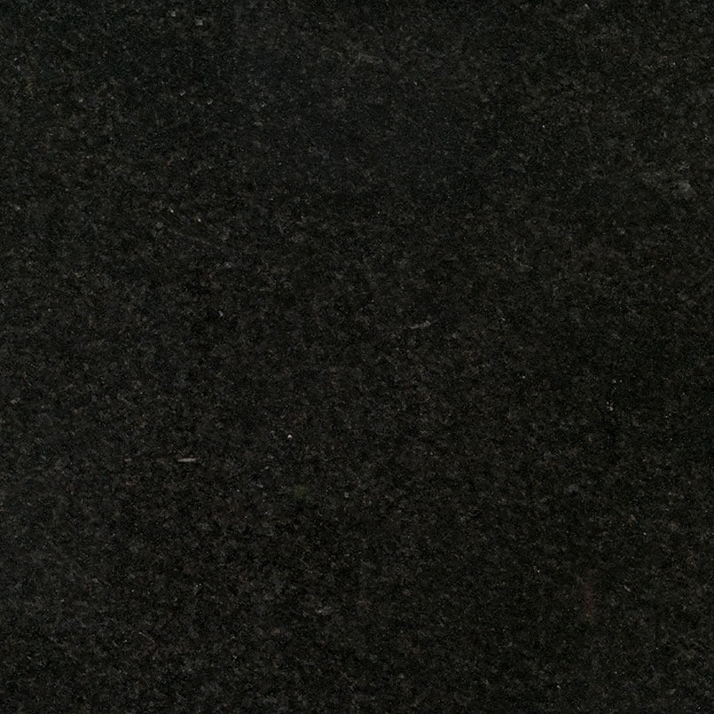 Black Pearl granite slab, close up of the surface